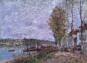 Alfred Sisley Overcast Day at Saint-Mammes china oil painting artist